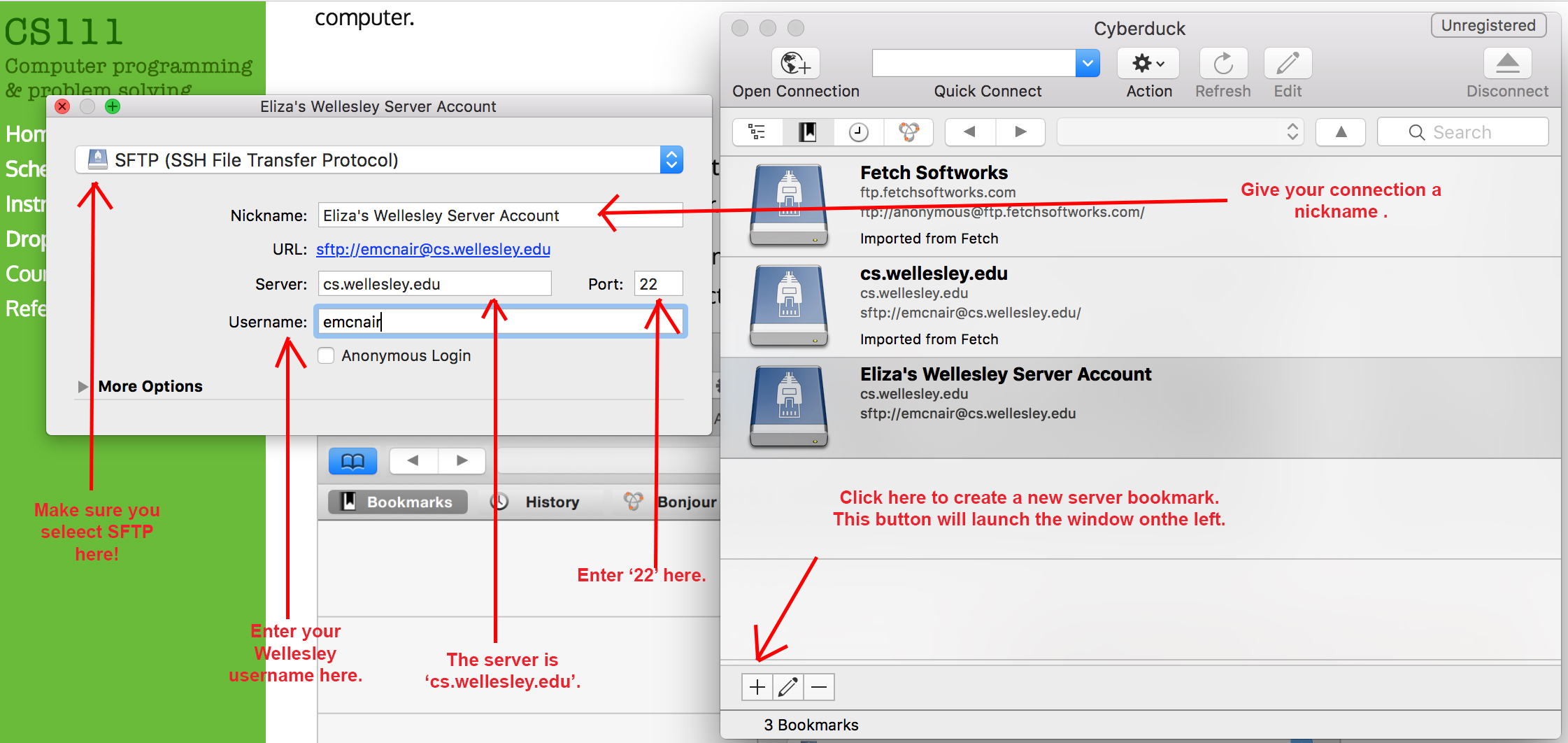 WEEK 2 SFTP CONNECTIONS AND BRACKETS