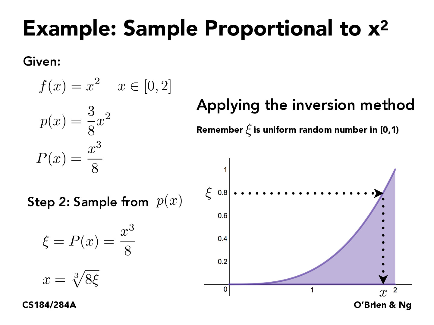 CS184/284A Lecture 12 Monte Carlo Integration