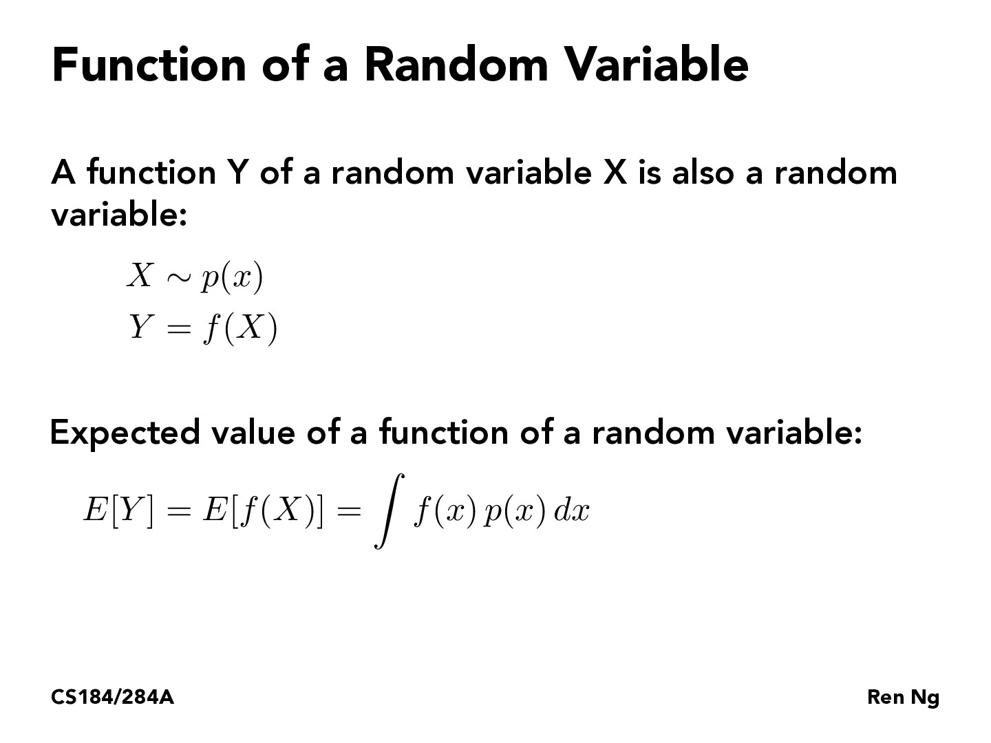 CS184/284A Lecture 12 Monte Carlo Integration