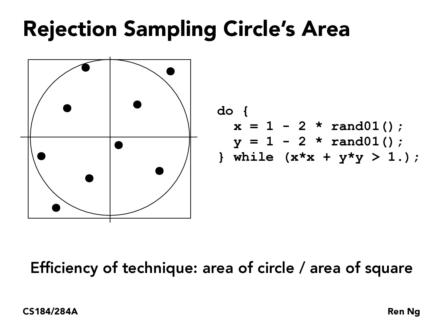 CS184/284A Lecture 12 Monte Carlo Integration