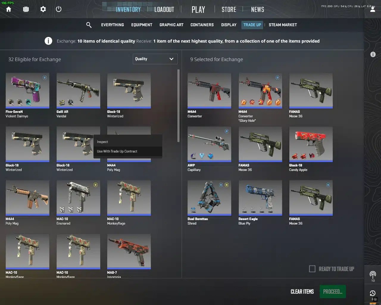 Trade Up Contract Guide for Profit CS2.eu