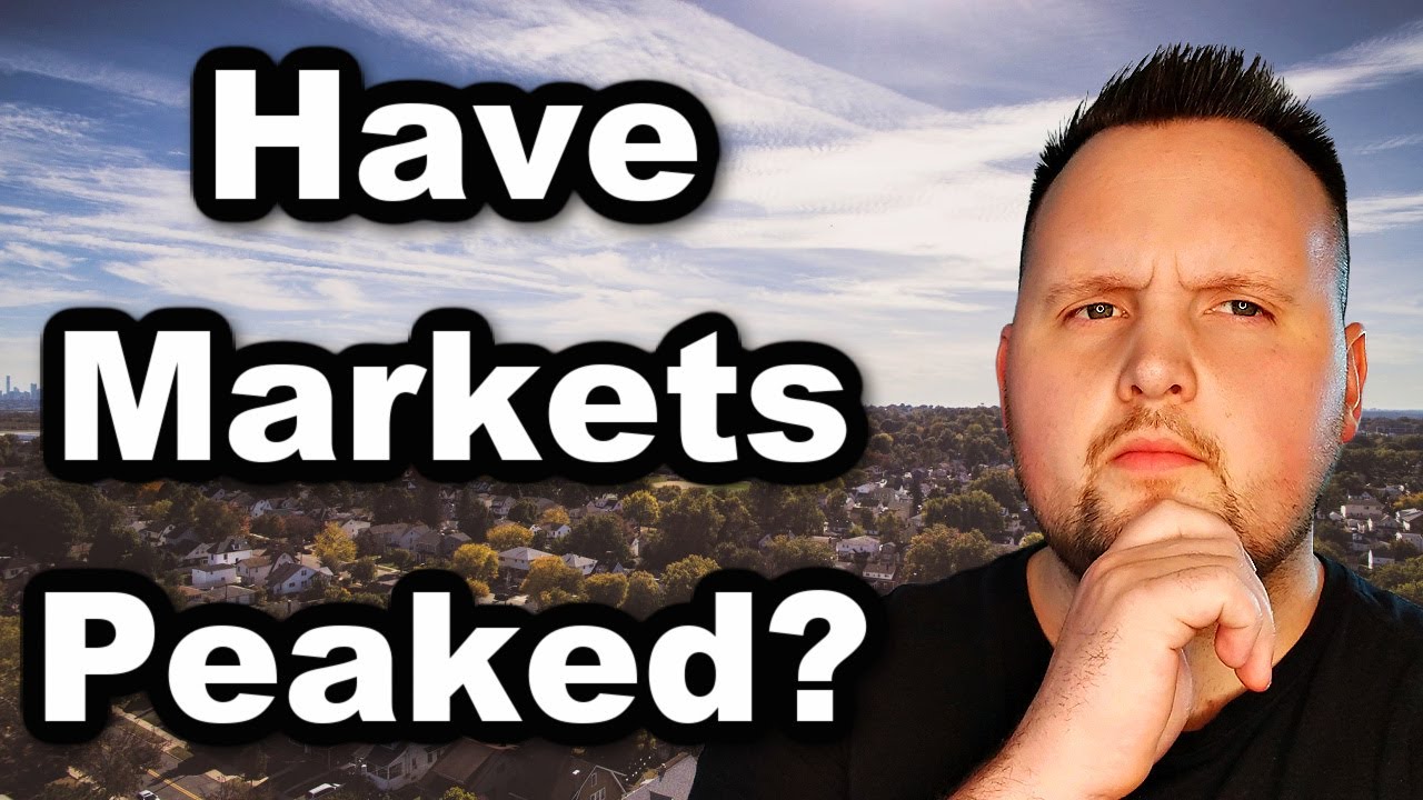 Signs The Housing Market Has Peaked & Is About To Flip