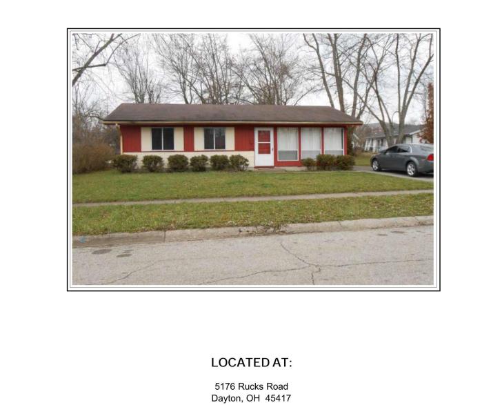 3 Bdrm Ranch Style House Rental Property in Trotwood, OH SOLD FOR