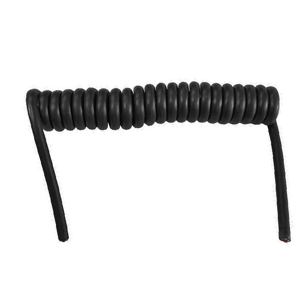 Heavy Duty Coiled Rubber Retractable Power Cable 12/24v 3 Metre CS