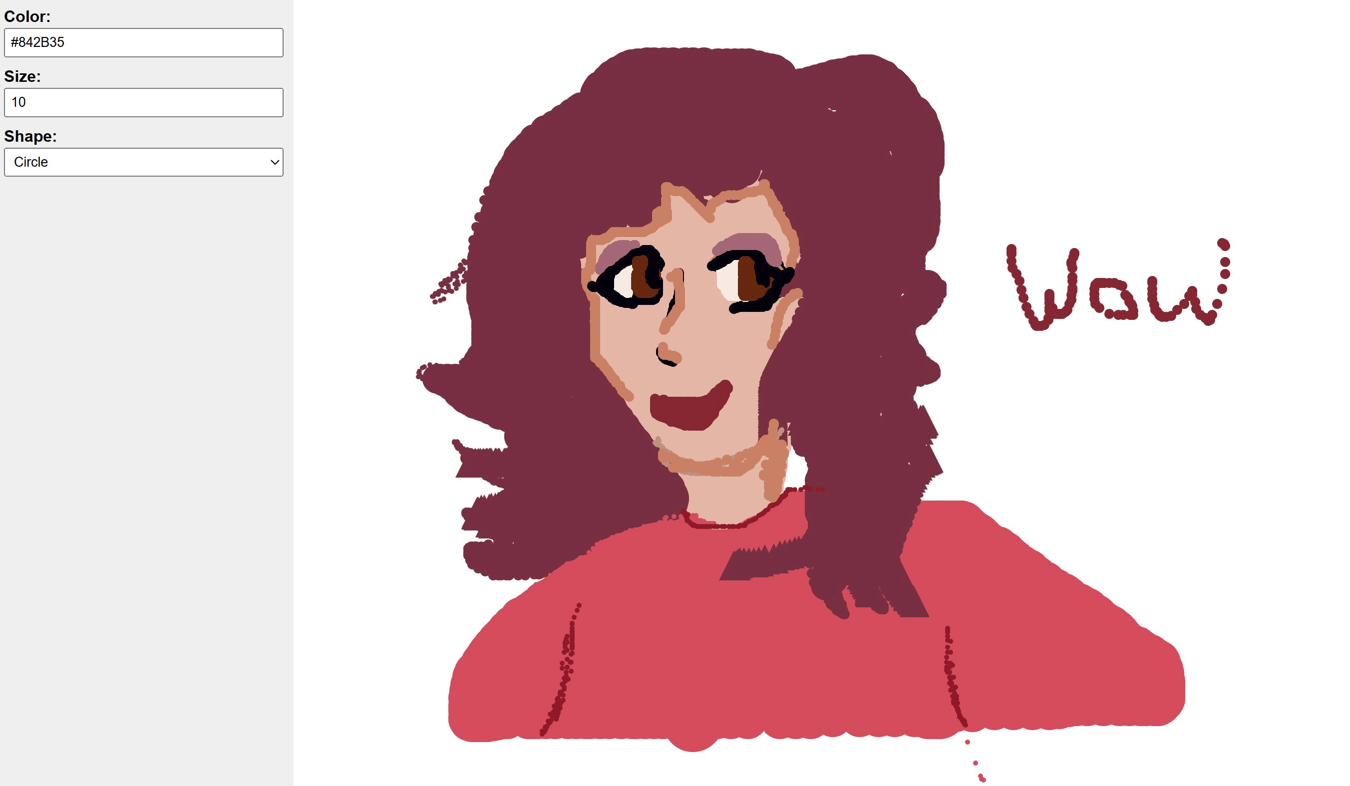 Make an online drawing program