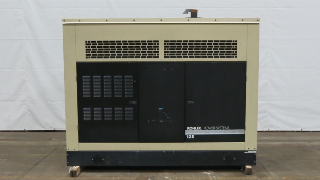 Used Kohler 125RZG Natural Gas Generator 86 Hrs 125 KW 0 Price CSDG