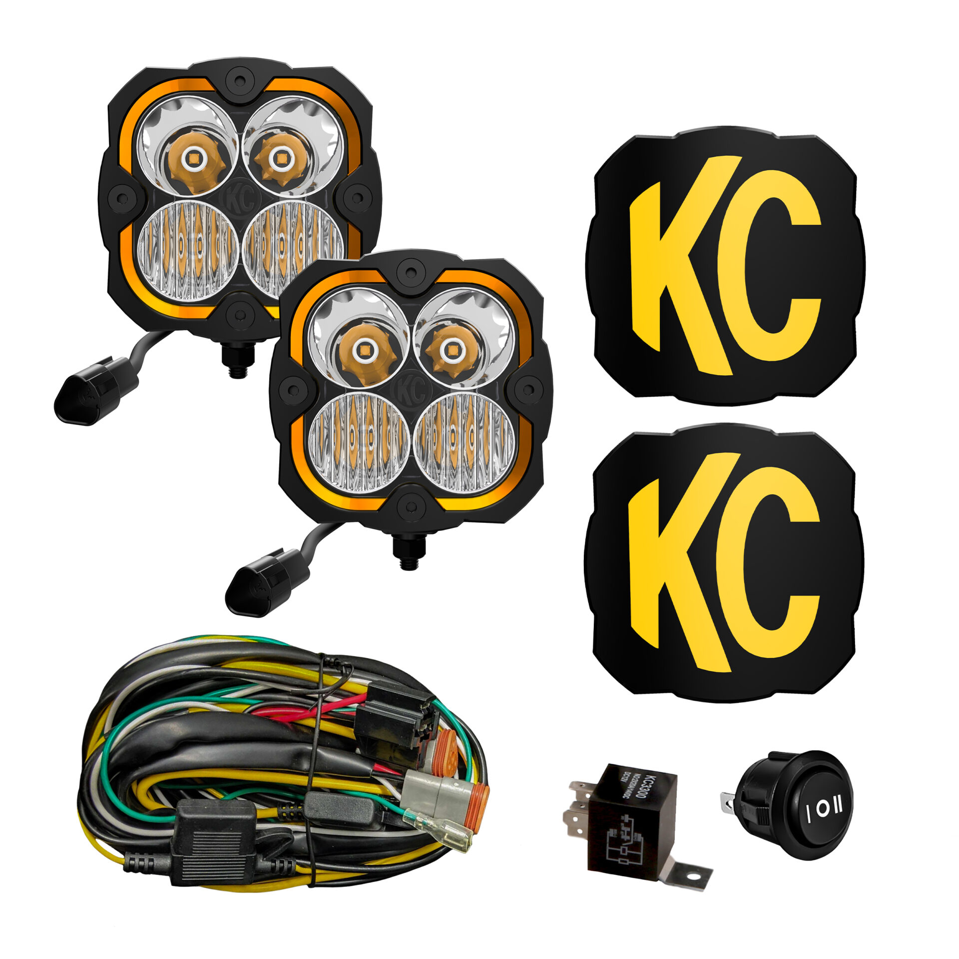 KC FLEX ERA™ 4 LED Pod Lights 2Light System CSD Racing Products