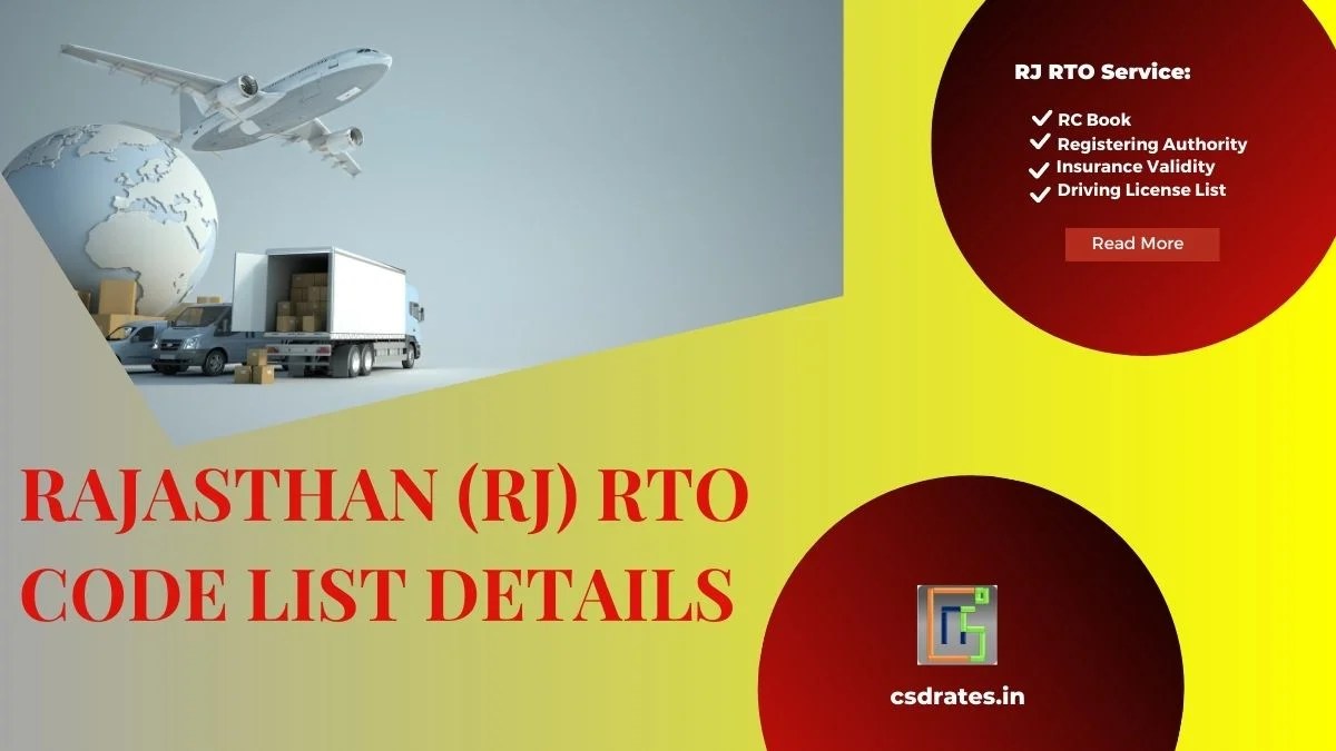 Rajasthan RTO Code List, Driving License, Vehicle Registration Number