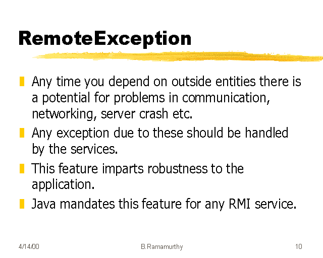 RemoteException