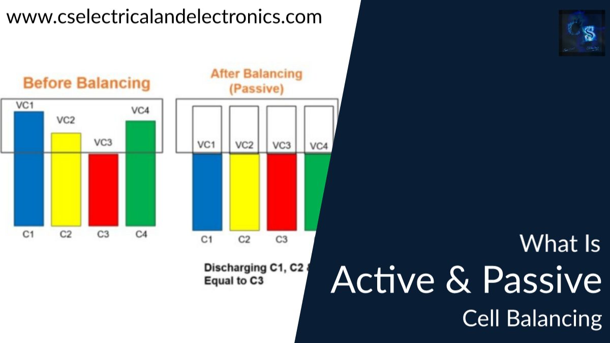 What Is Active And Passive Cell Balancing Why Cell Balancing Is Needed