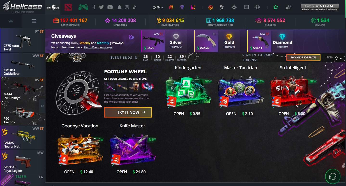Best CSGO Case Opening Sites with Advances Options