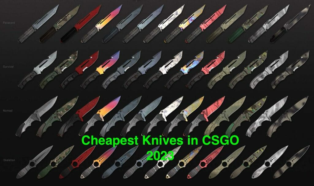 Übersicht Günstigste CSGO Messer 2023 €XNUMX