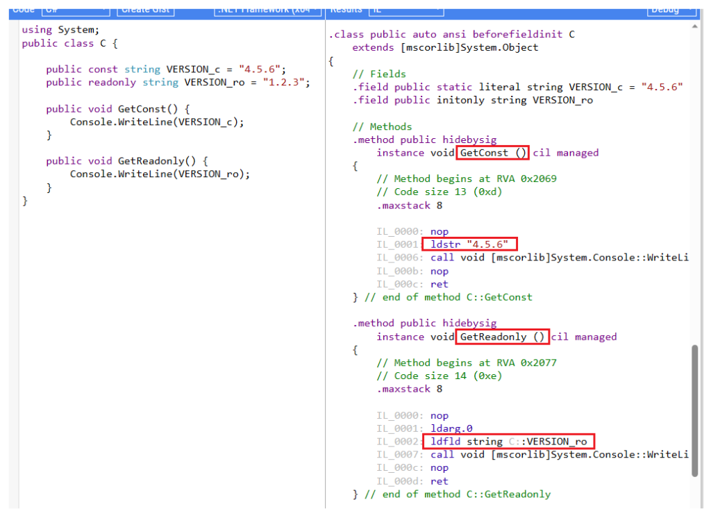 Difference between const and readonly in C CSharp Academy