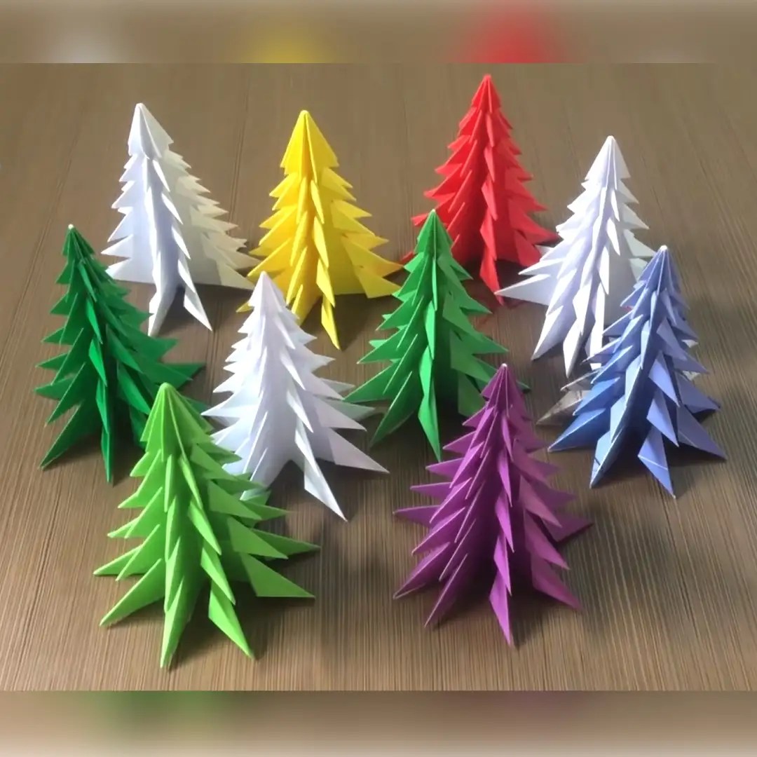3D Paper Christmas Tree How to Make a 3D Paper Xmas Tree DIY Tutorial