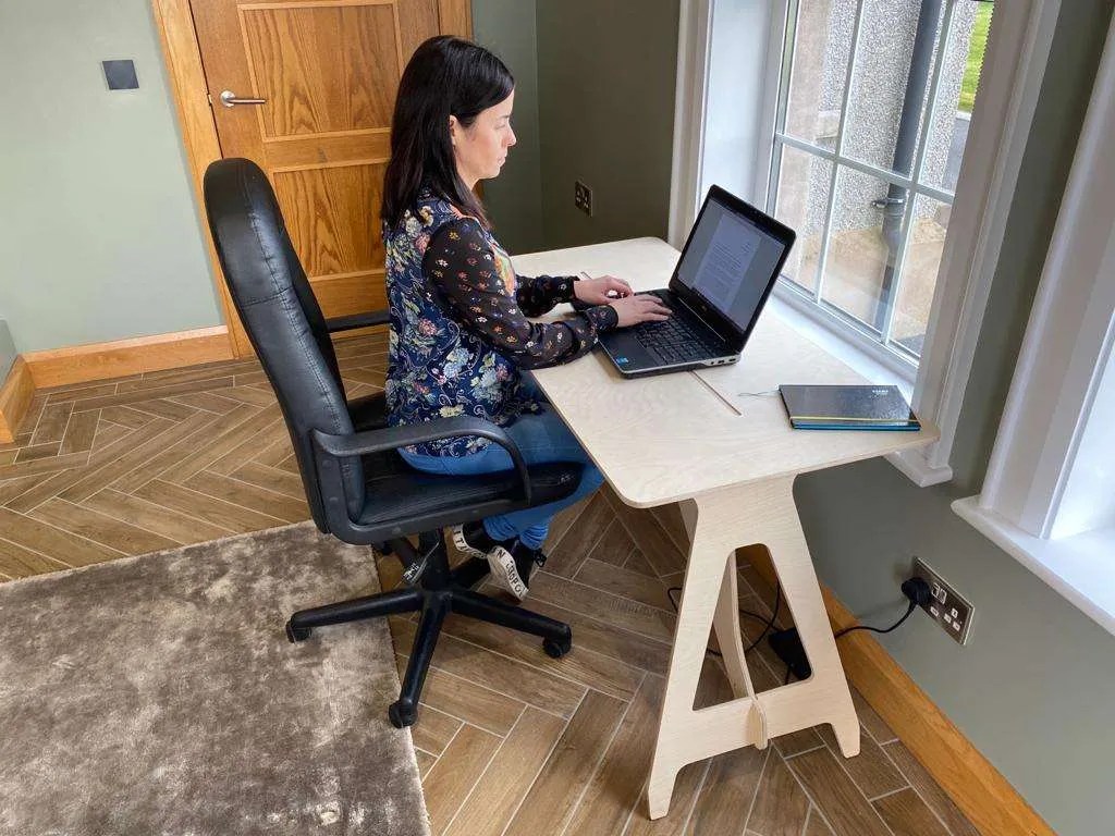 Flat Desk : Kit Flat White Desk Foldable And Compact Desk Table