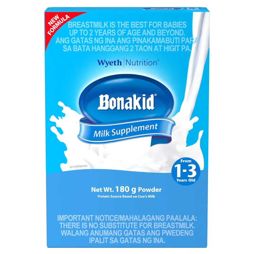 BONAKID Stage 3 Powdered Milk Drink for Children 1 to 3 years old, 180g