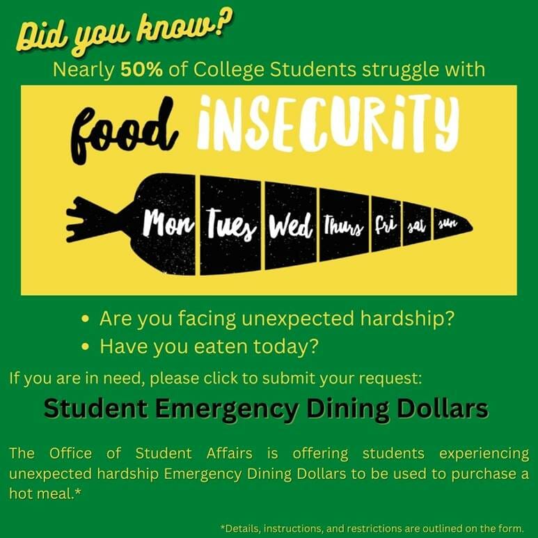 Experiencing Food Insecurity Due to Unexpected Hardship? Emergency