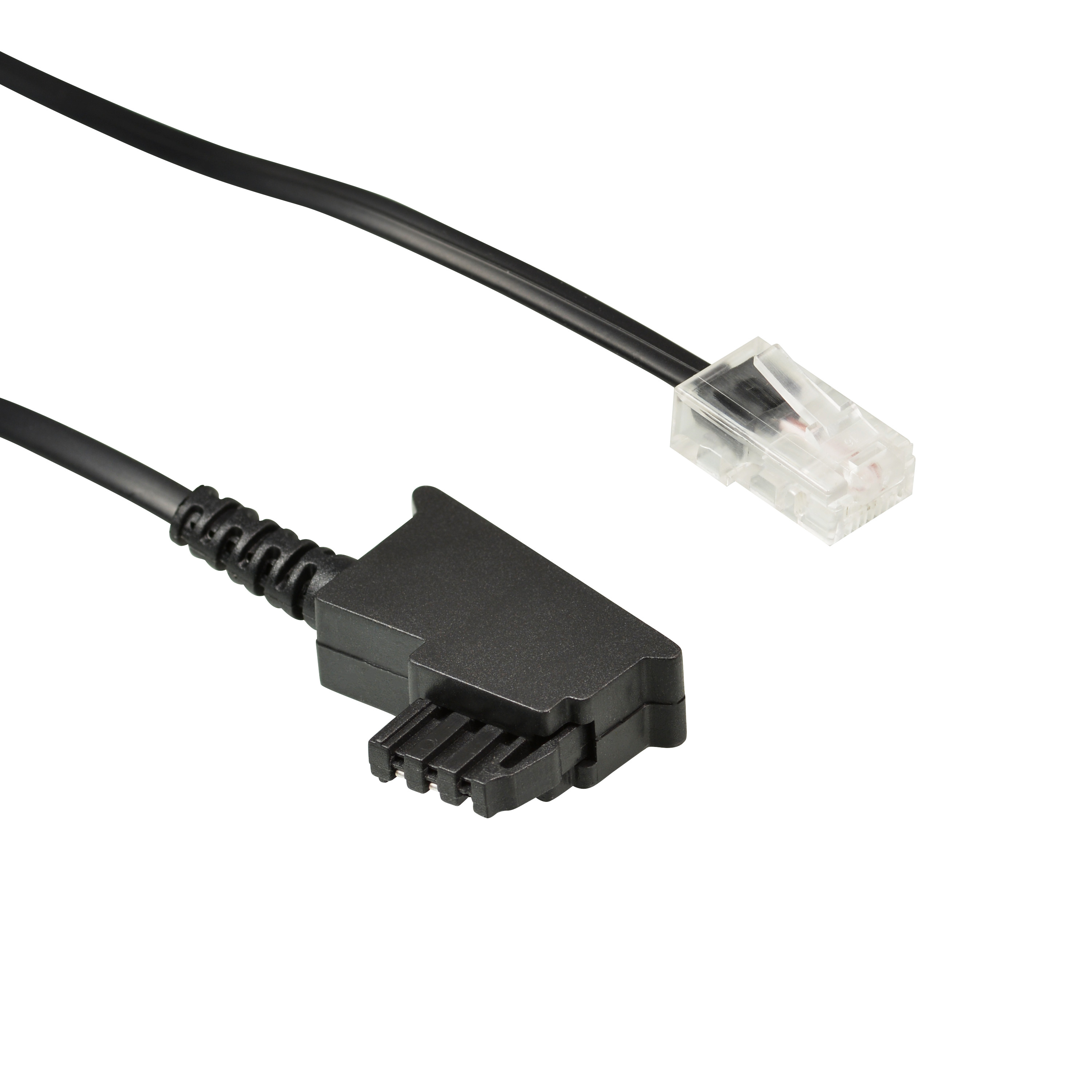 3 m Telefon Kabel TAE F auf RJ11 4polig Stecker 6P4C Telekom/Siemens