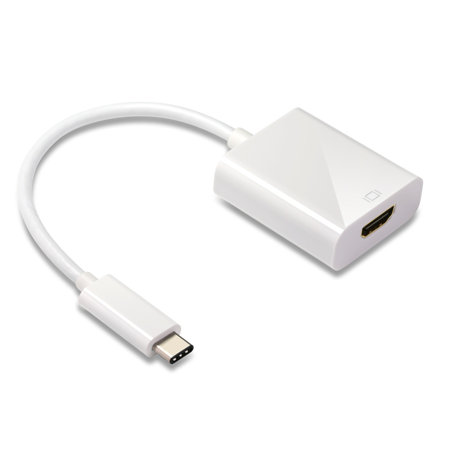 CSL USB Adapter HDMI Buchse zu Typ C Stecker 10,5 cm weiß