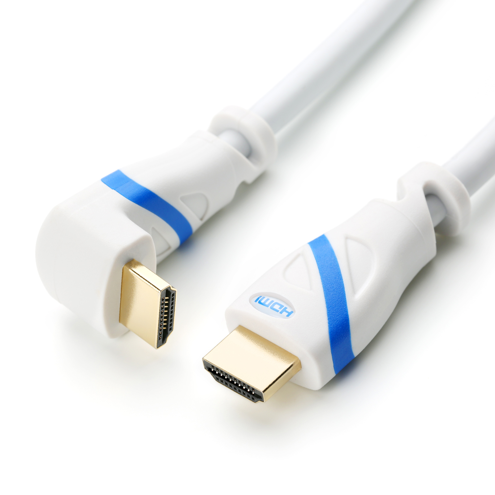 HDMI Kabel 1,5m Ultra HD 4K 2.0b 2160p 90° gewinkelt weiß eBay