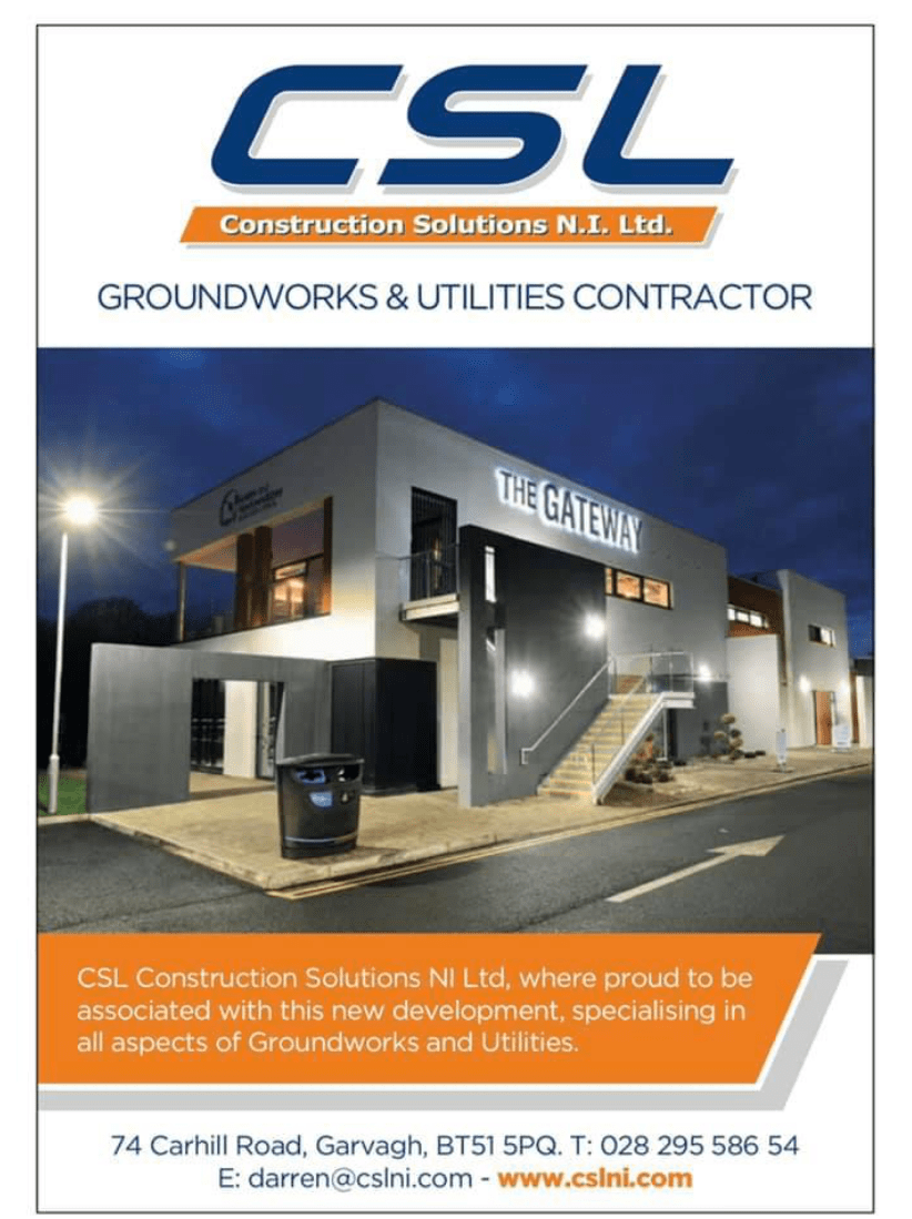 All aspects of Groundwork carried out at Antrim Forum Centre The