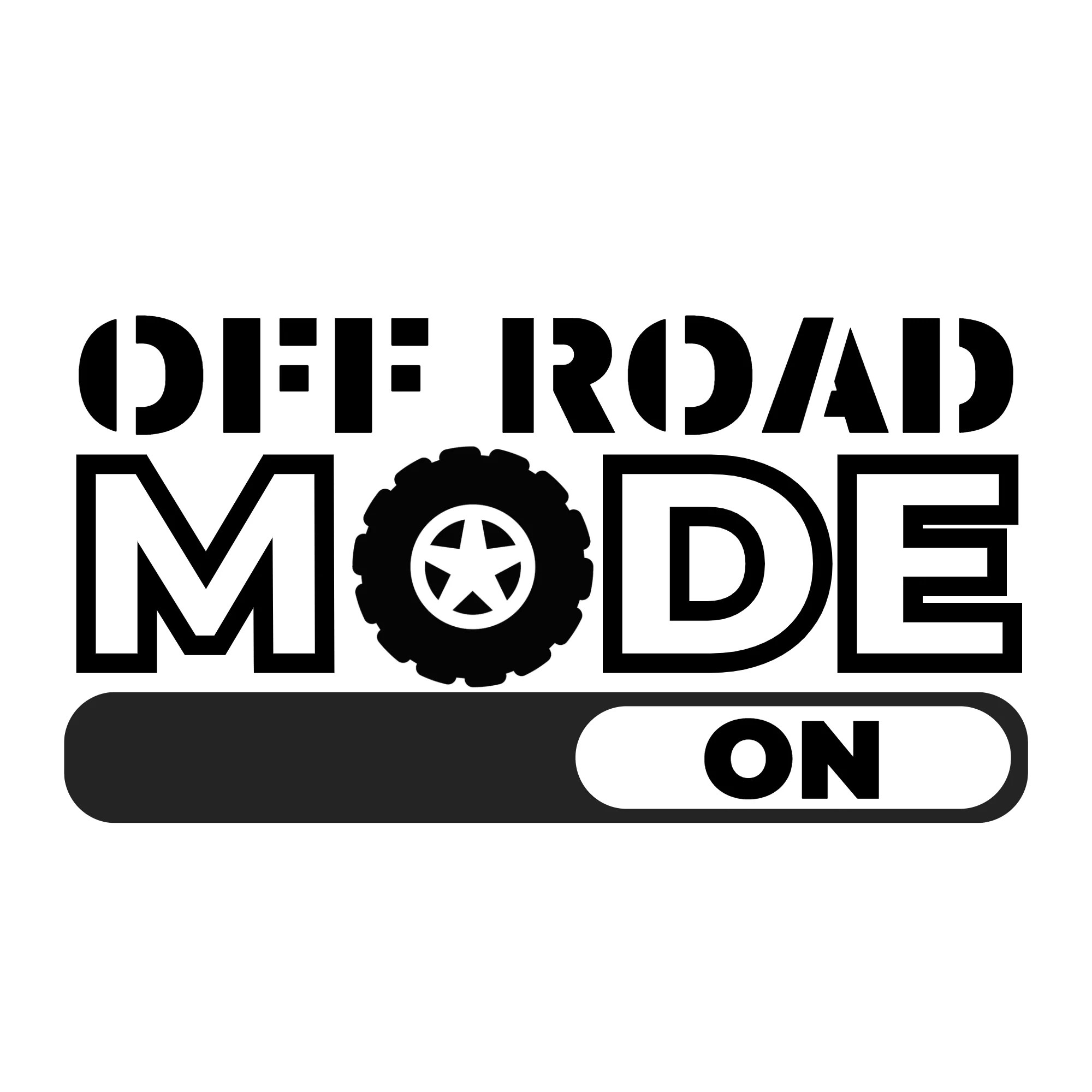 OFF ROAD MODE ON STICKER WWW.CSMCUSTOM.NO