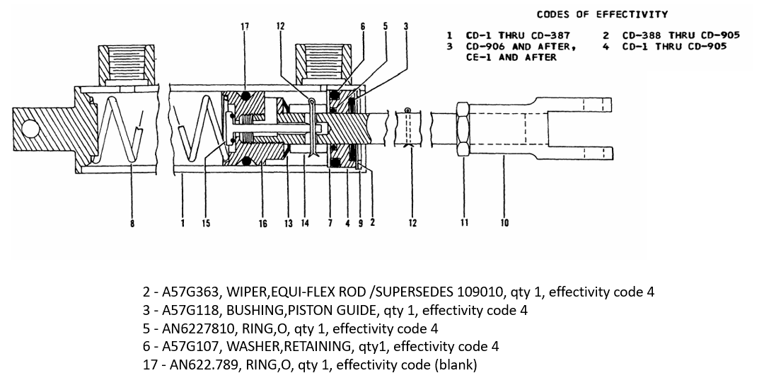 CSOBeech Bonanza & Baron Brake Master Cylinders
