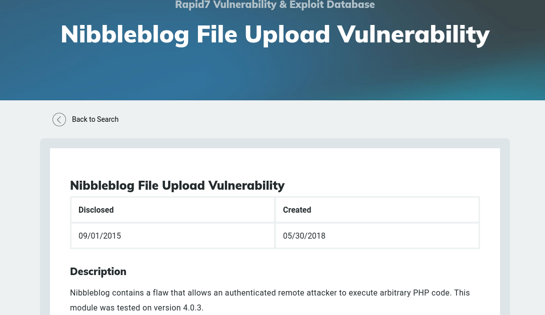 HTB Nibbles Pentest Journeys