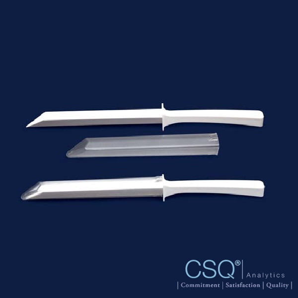 spatula P.S with lid sterile 1 piece CSQ Analytics