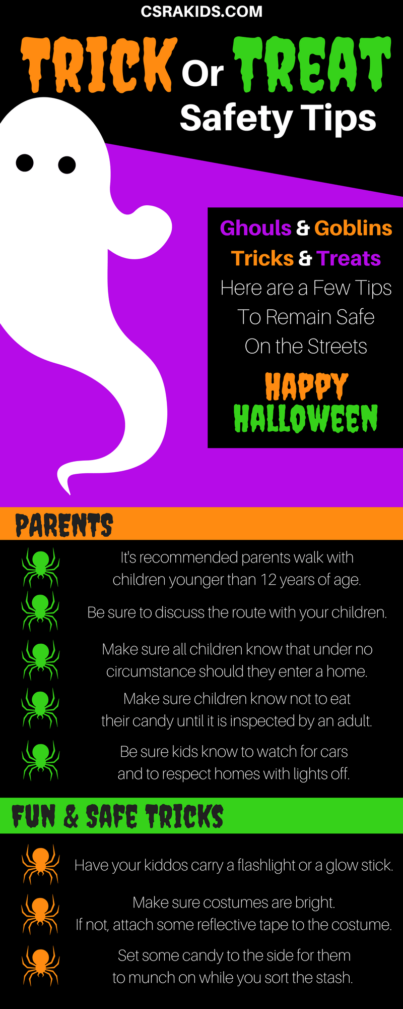 Trick or Treating Safety Tips CSRA Kids Augusta, Aiken, N. Augusta