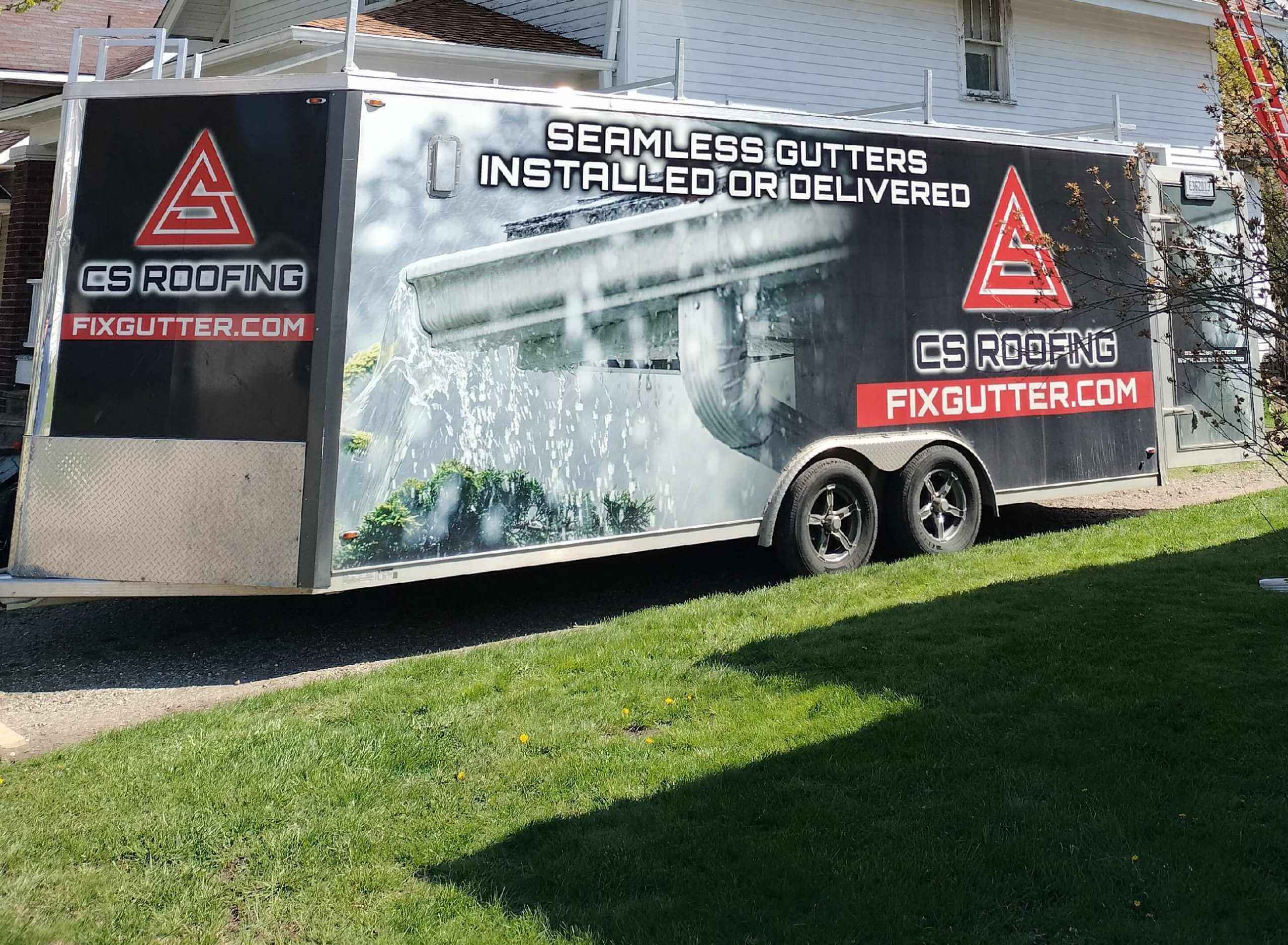 Seamless Gutter Installation in MI • Roofing Company Roof Repair