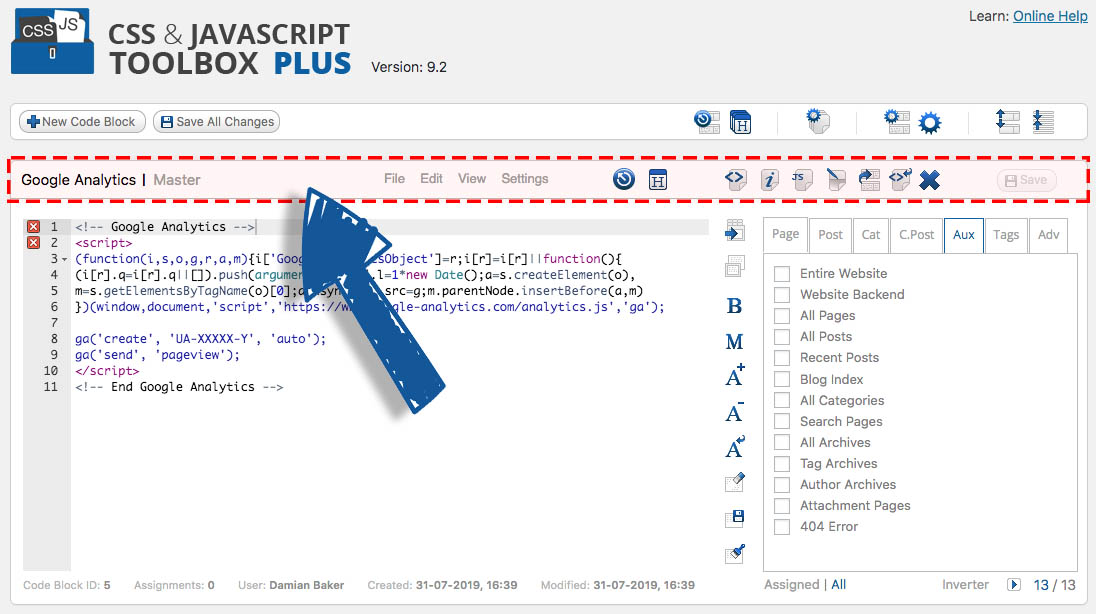 Documentation CSS & JavaScript Toolbox