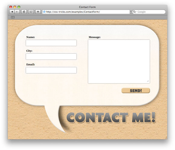 Contact form css Contact form css
