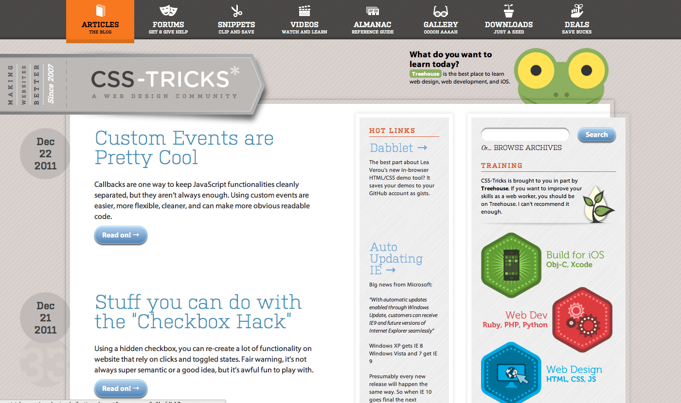 Design History CSSTricks