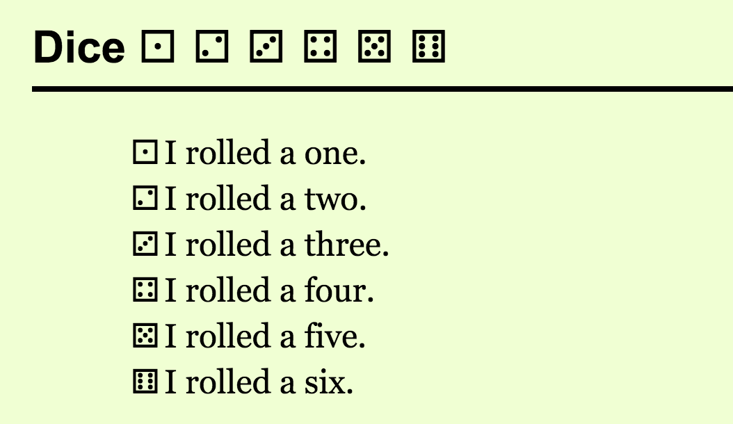 Ordered Lists with Unicode Symbols CSSTricks