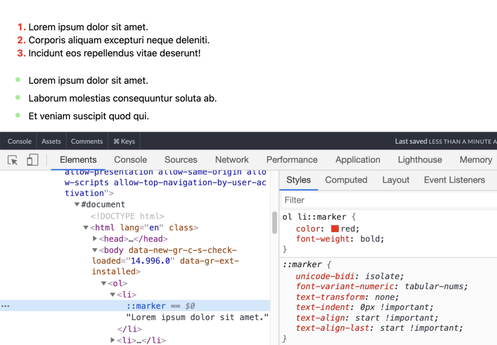 Marker Css Tricks