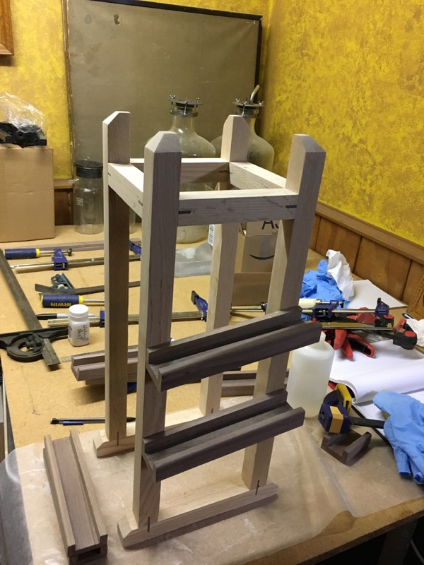 Wooden Rolling Ball Clock