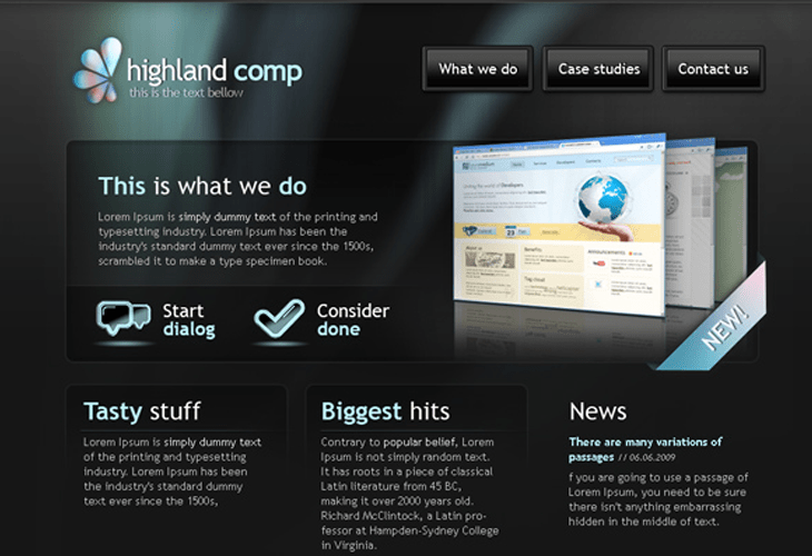 WellDesigned PSD Website Templates For Free Download