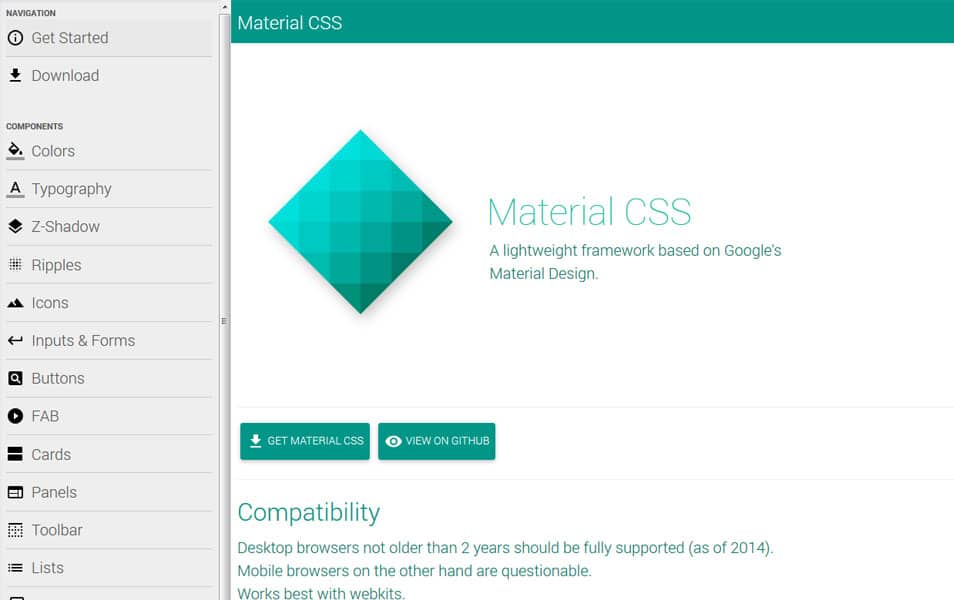 25+ Best Material Design Frameworks » CSS Author