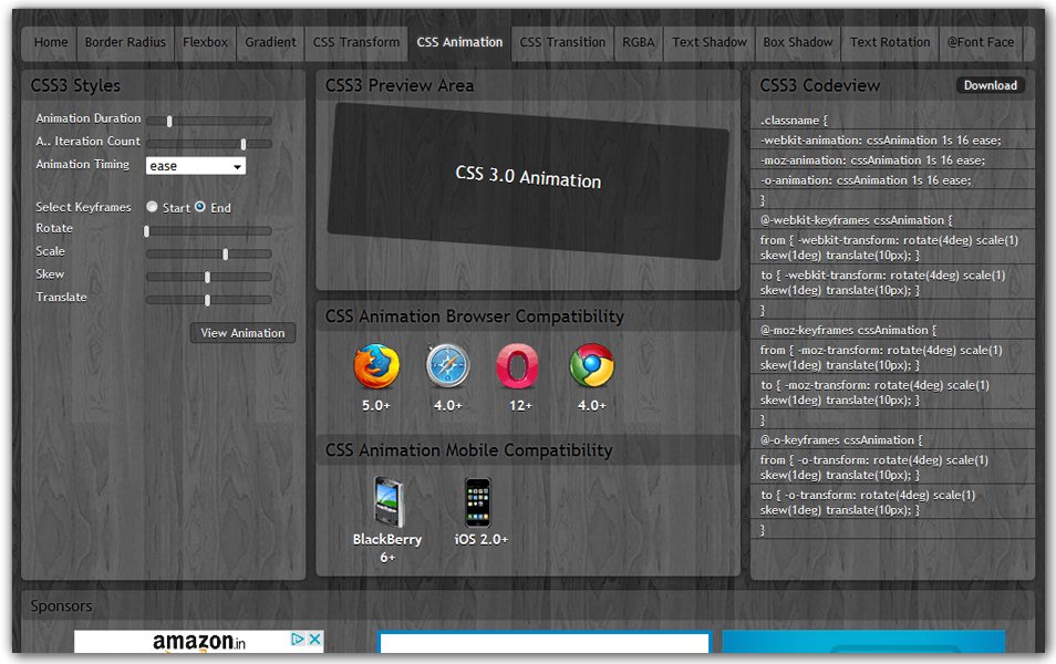 The Ultimate Collection Of CSS Generators » CSS Author