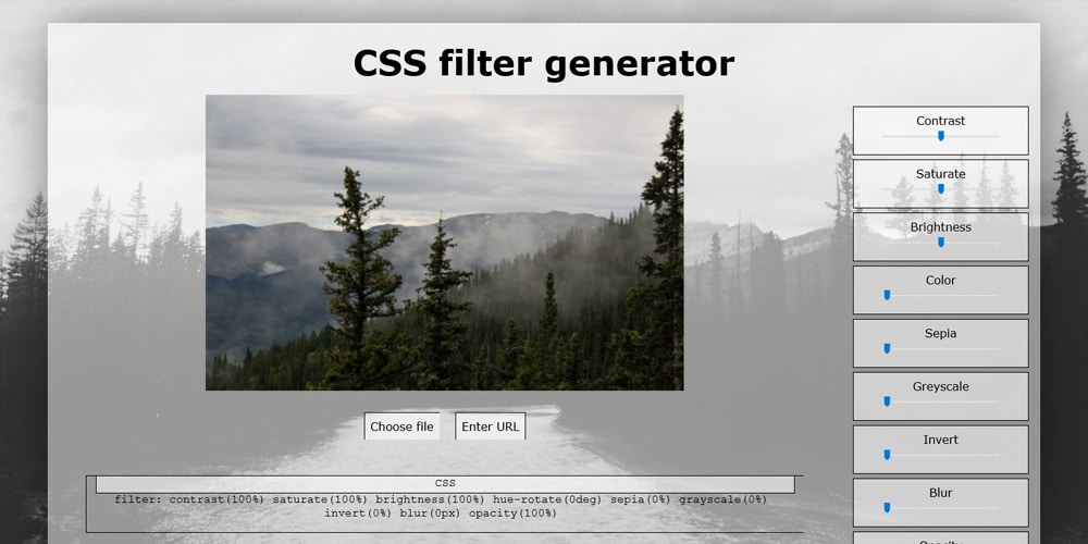 CSS Filter Generators & Libraries » CSS Author