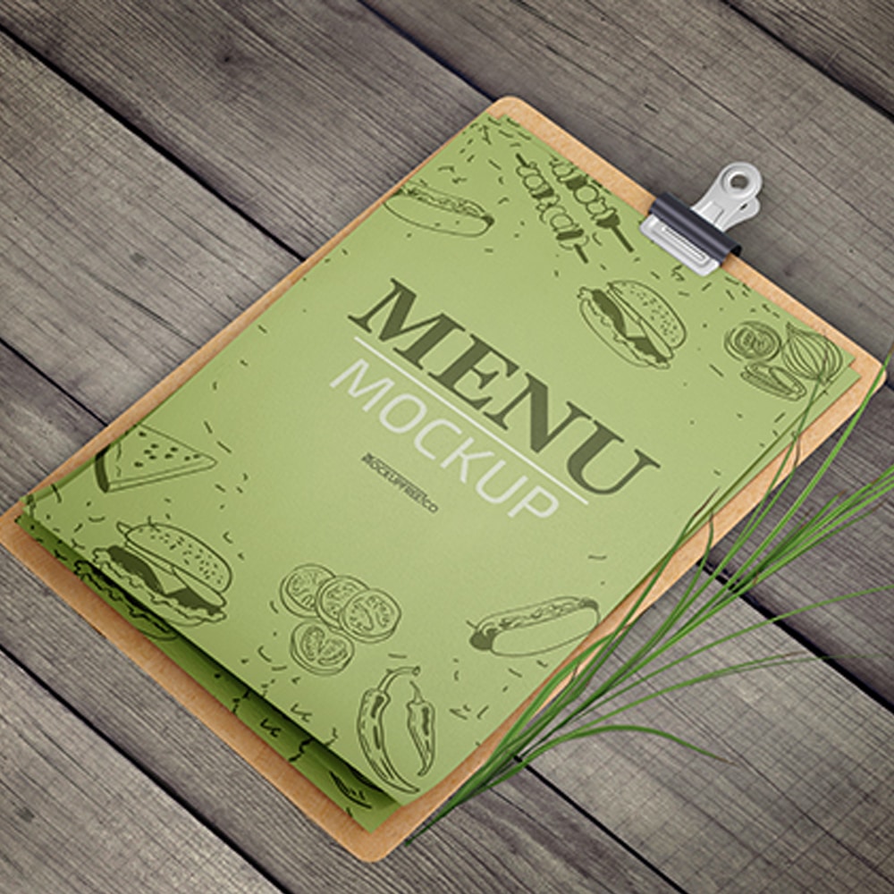 Free Menu Mockup In PSD » CSS Author
