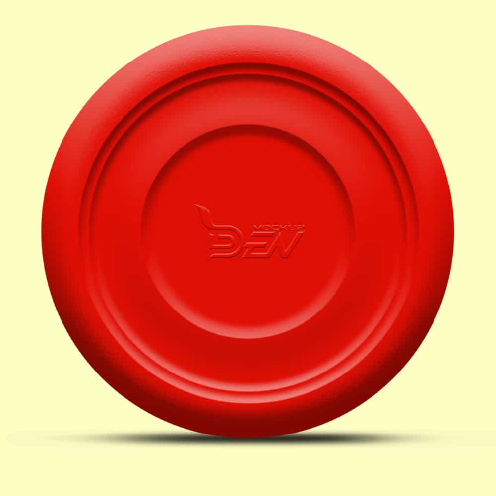 Free Red Frisbee Mockup PSD Template Design » CSS Author