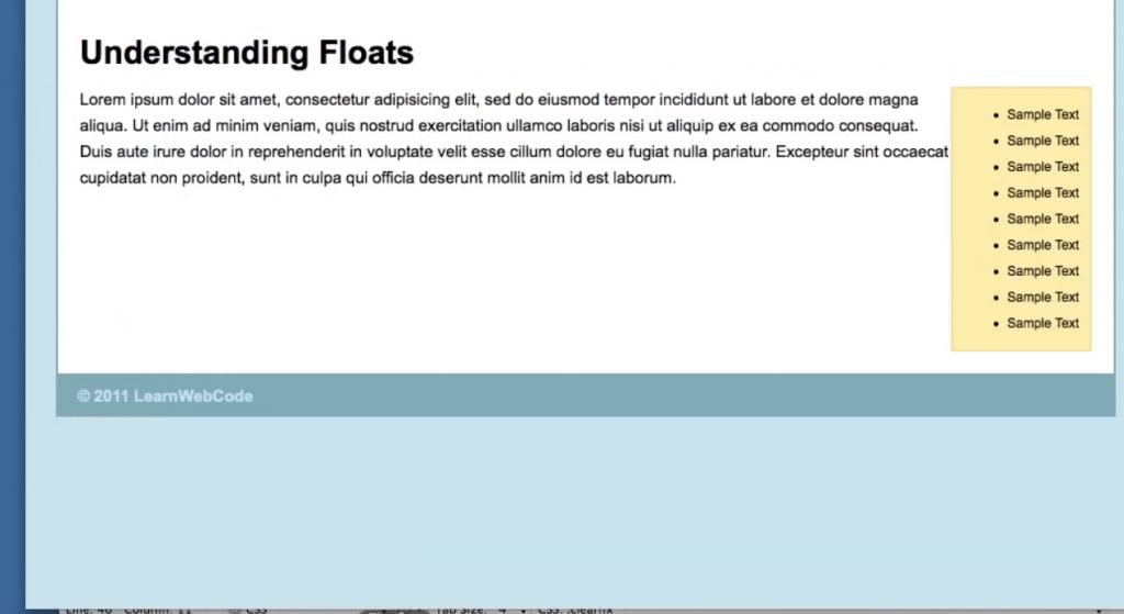 Understanding & Clearing Floats CSS Tutorial CSS Reset