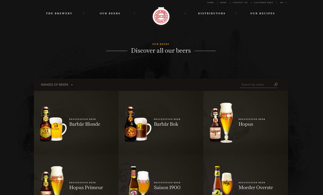 Brasserie Lefebvre Brewery CSS Design Awards