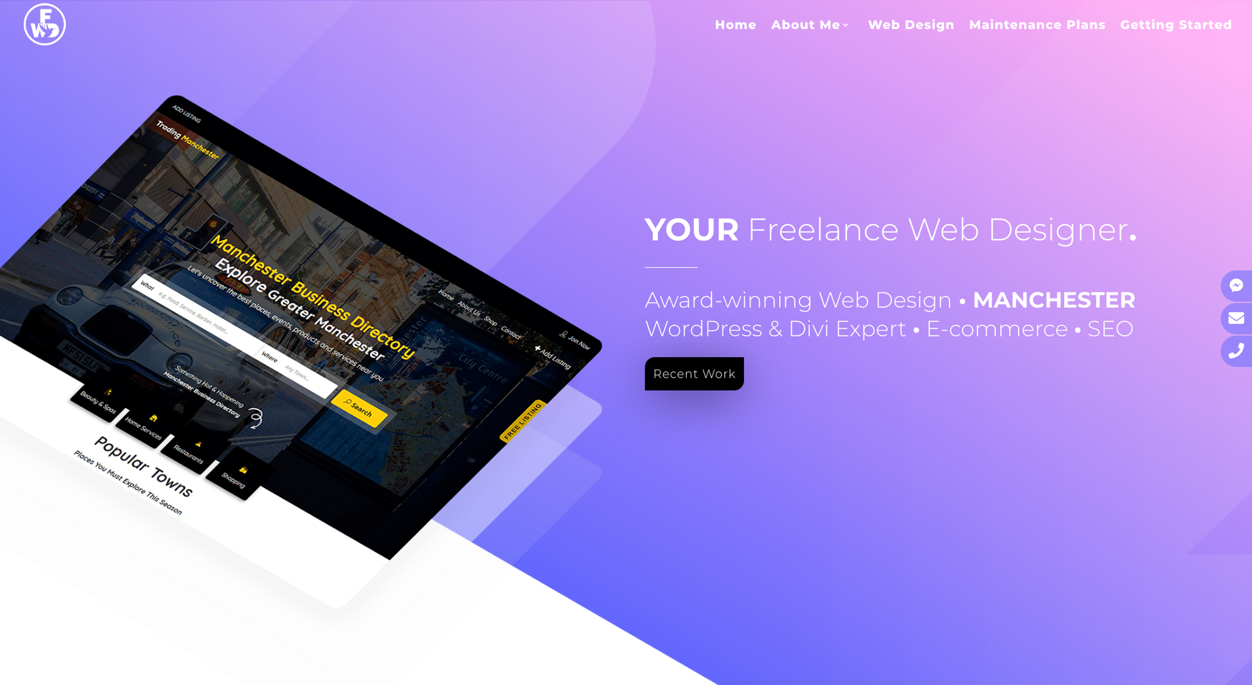 Freelance Web Designer · Cssfox Nominee July 23, 2019 · Website awards