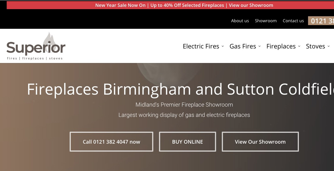 Superior Fireplaces CSS Nectar CSS Gallery