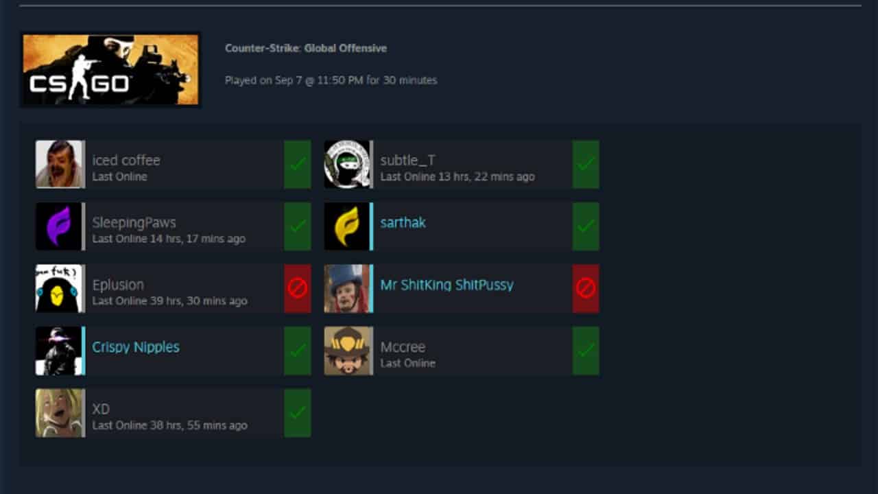 How to see VAC Banned players from previous Games CS Spy