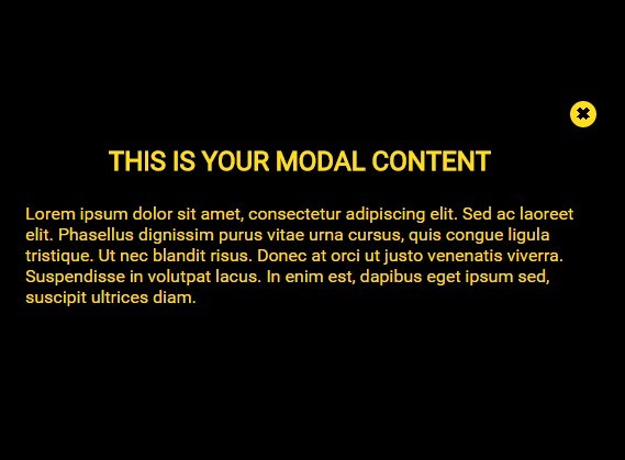Accessible Fullscreen Modal Popup With Pure Css Css3 Css Script
