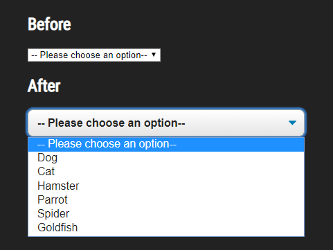 Custom Style Dropdown Select In Pure Css Select Css Css Script Custom Style Dropdown Select In Pure Css Select Css Css Script